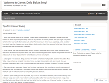 Tablet Screenshot of jamesdellabella.wordpress.com