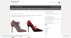 Desktop Screenshot of myshoesdiary.wordpress.com