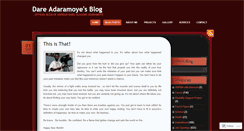 Desktop Screenshot of dareadaramoye.wordpress.com