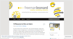 Desktop Screenshot of freemanleonard.wordpress.com