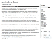 Tablet Screenshot of loppilainen.wordpress.com