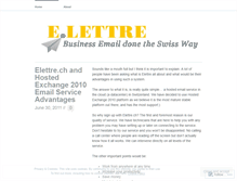 Tablet Screenshot of elettre.wordpress.com