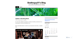 Desktop Screenshot of beatlesguy51.wordpress.com