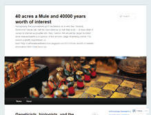 Tablet Screenshot of 40acresmule40000yearsinterest.wordpress.com