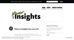 Desktop Screenshot of minorinsights.wordpress.com