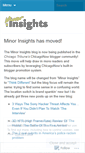 Mobile Screenshot of minorinsights.wordpress.com