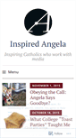 Mobile Screenshot of inspiredangela.wordpress.com