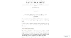 Desktop Screenshot of datingisapayne.wordpress.com