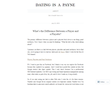 Tablet Screenshot of datingisapayne.wordpress.com