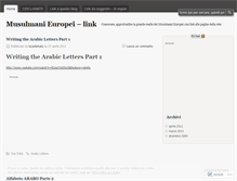 Tablet Screenshot of musulmanieuropei.wordpress.com