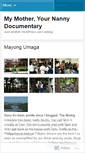 Mobile Screenshot of mymotheryournanny.wordpress.com