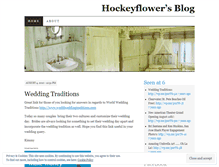 Tablet Screenshot of hockeyflower.wordpress.com