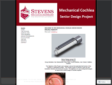 Tablet Screenshot of mechanicalcochlea.wordpress.com