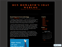 Tablet Screenshot of bhowarth.wordpress.com