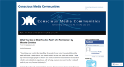 Desktop Screenshot of consciousmediacommunities.wordpress.com