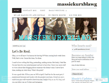 Tablet Screenshot of massiekurxblawg.wordpress.com