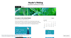 Desktop Screenshot of heyder.wordpress.com