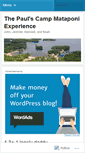 Mobile Screenshot of campmataponi.wordpress.com