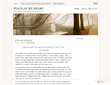 Tablet Screenshot of peaceofmyheart.wordpress.com