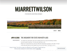 Tablet Screenshot of mjarrettwilson.wordpress.com