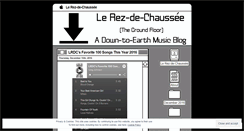 Desktop Screenshot of lerezdechaussee.wordpress.com