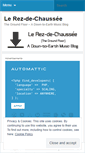 Mobile Screenshot of lerezdechaussee.wordpress.com