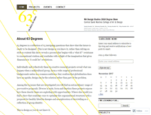 Tablet Screenshot of 63degrees.wordpress.com
