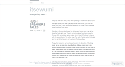 Desktop Screenshot of itsewumi.wordpress.com