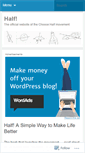 Mobile Screenshot of choosehalf.wordpress.com