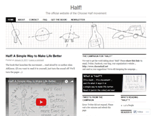 Tablet Screenshot of choosehalf.wordpress.com