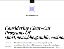 Tablet Screenshot of hamishjulia.wordpress.com