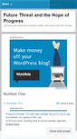 Mobile Screenshot of futurethreat.wordpress.com