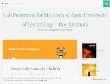 Tablet Screenshot of labprograms.wordpress.com