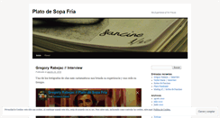 Desktop Screenshot of platodesopafria.wordpress.com
