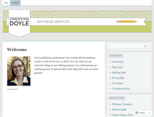 Tablet Screenshot of christinedoyle.wordpress.com