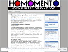 Tablet Screenshot of homomento.wordpress.com