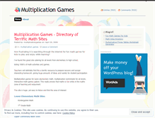 Tablet Screenshot of multiplicationgames.wordpress.com