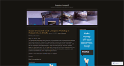 Desktop Screenshot of bonnieoconnell.wordpress.com