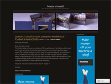 Tablet Screenshot of bonnieoconnell.wordpress.com