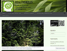 Tablet Screenshot of healthskills.wordpress.com