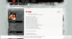 Desktop Screenshot of factoryreject.wordpress.com