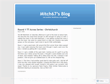 Tablet Screenshot of mitch67.wordpress.com