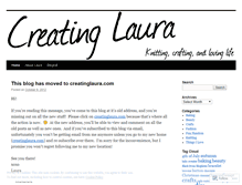 Tablet Screenshot of creatinglaura.wordpress.com
