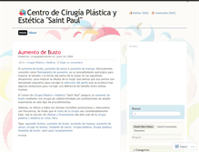 Tablet Screenshot of cirugiaplasticalima.wordpress.com