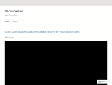 Tablet Screenshot of darincarter.wordpress.com