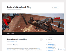 Tablet Screenshot of andrewswoodworkblog.wordpress.com