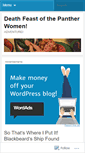 Mobile Screenshot of deathfeastofthepantherwomen.wordpress.com
