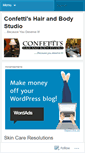 Mobile Screenshot of confettishair.wordpress.com