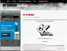 Tablet Screenshot of gxcanada.wordpress.com