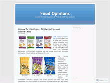 Tablet Screenshot of foodopinions.wordpress.com